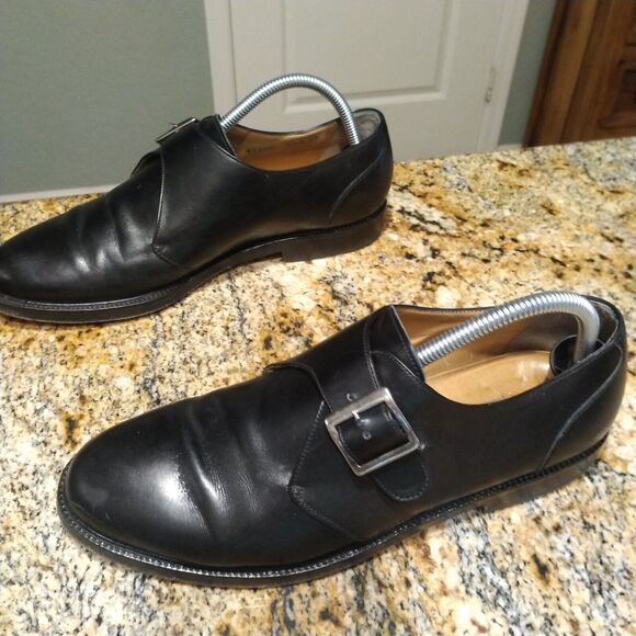 Cole Haan Monk Strap Buckle Leather Dressy Shoes Black Men\'s Size 9.5D 11290 main image 10